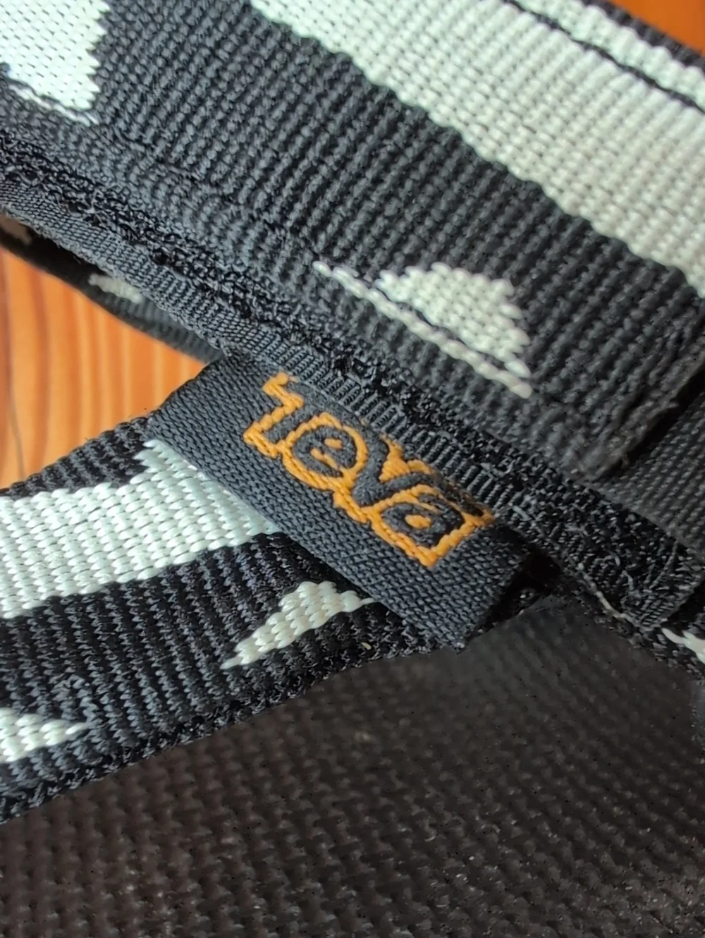 Teva Original Universal Black and White Strap Sport Sandals